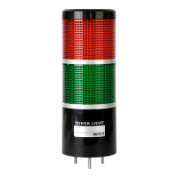 Колонна сигнальная, светодиодная, пластиковая, Ø: 86 мм Autonics MP8C-F2FF-RG-B