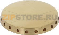 BURNER CAP PERFORATED BRASS POLISHED 