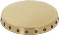 BURNER CAP PERFORATED BRASS POLISHED