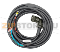 Кабель силовой с тормозом 10 м, 380 В, 2.9 кВт Inovance S6-L-B112-10.0