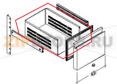 Drawer frame 1/2 inf. Sagi KUA2A  Drawer frame 1/2 inf. Sagi KUA2AЗапчасть на 