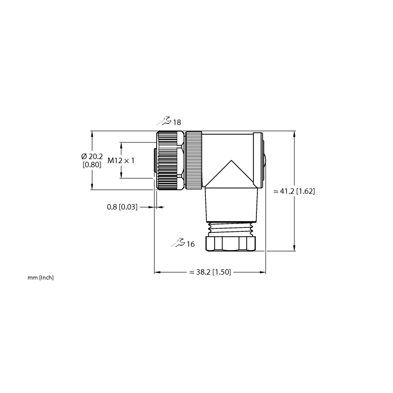 Разъем разборный Turck FW-EWKPM0414-PS-S-0608 