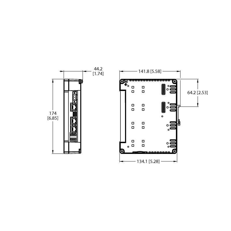 IoT-шлюз четырехъядерный CODESYS V3 PLC с WebVisu Turck TX700Q-P3WV01 