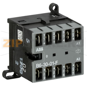 Миниконтактор B6-30-01-F, 9 A, 400 B, AC3, катушка: 42 В/АС ABB GJL1211003R0012 