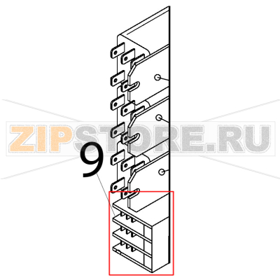 Terminal board Silanos E1000 Terminal board Silanos E1000Запчасть на деталировке под номером: 9