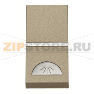 Механизм одноклавишной кнопки, одномодульный, шампань ABB 2CLA210420N1901 