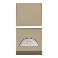 Механизм одноклавишной кнопки, одномодульный, шампань ABB 2CLA210420N1901