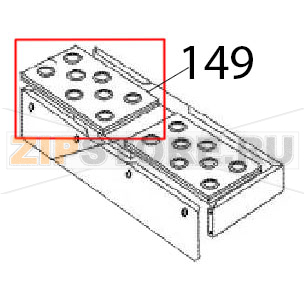 Comb. chamber screen Angelo Po FC241G Comb. chamber screen Angelo Po FC241GЗапчасть на деталировке под номером: 149