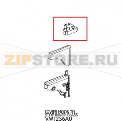 Lower hook to stop inner glass Unox XVC 715G Lower hook to stop inner glass Unox XVC 715GЗапчасть на деталировке под номером: 87Название запчасти на английском языке: Lower hook to stop inner glass Unox XVC 715G