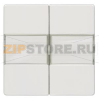 DELTA I-SYSTEM ТИТАНОВО-БЕЛЫЙ ВЫКЛЮЧАТЕЛЬ 2 КЛАВИШИ С ПОЛЕМ ДЛЯ НАДПИСИ 55X55MM Siemens 5TG6212