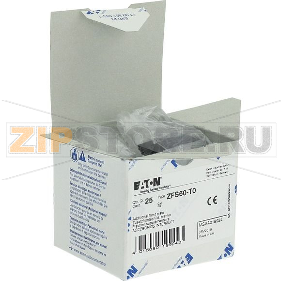 Держатель + шильдик, пустой для T0, T3, P1 Eaton ZFS60-T0 