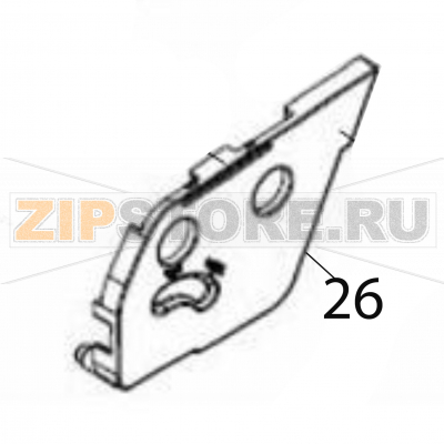 Cover (ribbon frame rh) Sato CG208TT Cover (ribbon frame rh) Sato CG208TTЗапчасть на деталировке под номером: 26Название запчасти на английском языке: Cover (ribbon frame rh) Sato CG208TT.