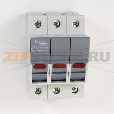 ПВР модульный 32 А, 3Р, 10x38 мм, LED Sinvel SV32-3S 