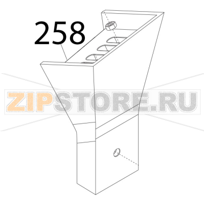 Gambo ossidato Sirman Mirra 300 Y09 Gambo ossidato Sirman Mirra 300 Y09Запчасть на деталировке под номером: 258