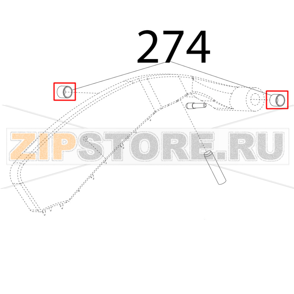 Втулка ø 12x10 мм Sirman Mirra 250 C Втулка ø 12x10 мм Sirman Mirra 250 CЗапчасть на деталировке под номером: 274