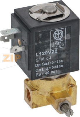 SOLENOID VALVE SIRAI 2 WAYS 24VDC 9W 