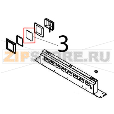 Lamp glass Angelo Po FX61E1 Lamp glass Angelo Po FX61E1Запчасть на деталировке под номером: 3