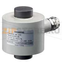 SIWAREX WL270  ВЕСОВОЙ ДАТЧИК K-S CA 28 T - номинальная нагрузка 28T - двойной мост - точность 0,1 % - 15M длина кабеля, 4 проводника - сталь с покрытием - класс защиты IP66 Siemens 7MH5114-5JL60