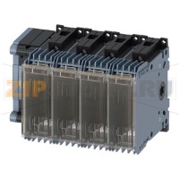 ПРЕДОХРАНИТЕЛЬНЫЙ ВЫКЛЮЧАТЕЛЬ-РАЗЪЕДИНИТЕЛЬ 32A, ТИПОРАЗМЕР 1, 4-ПОЛ FOR LV HRC ПРЕДОХРАНИТЕЛЬ ТИПОРАЗМЕР 000 ПЕРЕДН.УПРАВЛЕНИЕ СЛЕВА БАЗОВЫЙ БЛОК БЕЗ РУЧКИ РАМОЧНЫЕ КЛЕММЫ WITHOUT FUSES Siemens 3KF1403-0LB11