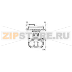 Переключатель, зеленый, красный, 1 шт Baco L61QK21 