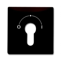 Накладка с поворотной ручкой и маркировкой для механизма выключателя, коричневая ABB 2CKA001710A3805