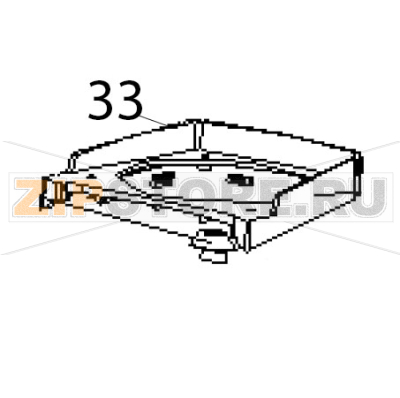 Shield fixing plate Hurakan HKN-HBH850 Shield fixing plate Hurakan HKN-HBH850Запчасть на деталировке под номером: 33