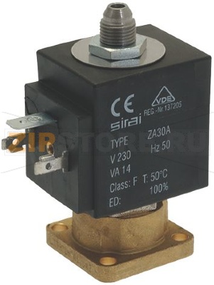 ТРЕХХОДОВОЙ ЭЛЕКТРОМАГНИТНЫЙ КЛАПАН SIRAI 230В 50ГЦ 