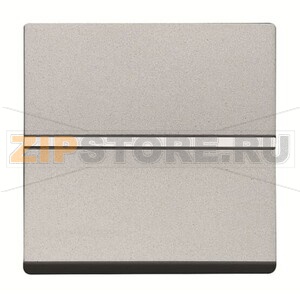 Механизм одноклавишной кнопки, двухмодульный, серебристый ABB 2CLA220470N1301 