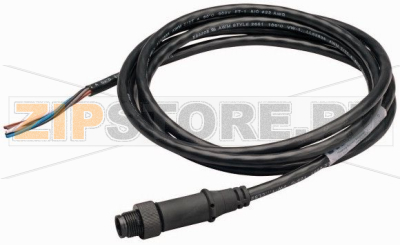 Кабель ввода/вывода круглого сечения IP67, 1 м, 5 жил, со штекером M12 Eaton SWD4-1LR5-S 