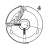 Pulley, media take-up Zebra 105SE