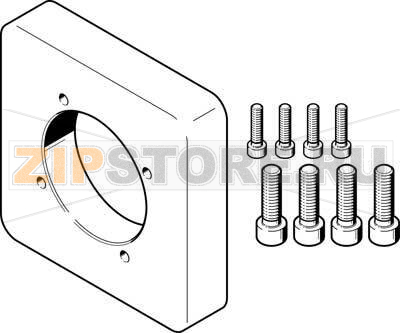 Фланец электродвигателя Festo EAMF-A-77A-140A 