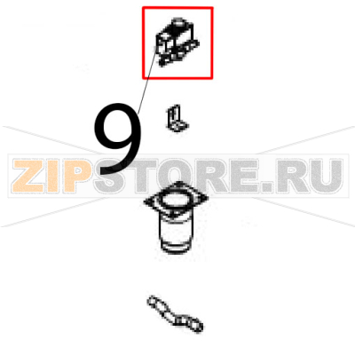Three-pole connector Angelo Po IS102SR Three-pole connector Angelo Po IS102SRЗапчасть на деталировке под номером: 9