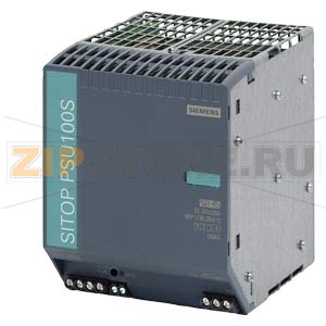SITOP PSU100S 20 A, СТАБИЛИЗИРОВАННЫЙ БЛОК ПИТАНИЯ ВХОД: ~120/230 В, ВЫХОД: =24 В/20 A Siemens 6EP1336-2BA10 