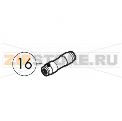 Straight middling pipe fitting D.10 Lainox MVE051P                     Straight middling pipe fitting D.10 Lainox MVE051PЗапчасть на сборочном чертеже под номером: 16Название запчасти на итальянском языке языке: Straight middling pipe fitting D.10 Lainox MVE051P
