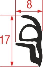 УПЛОТНЕНИЕ ДВЕРИ ПЕЧИ 1290 mm 