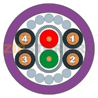 SIMATIC NET, ГИБРИДНЫЙ КАБЕЛЬ ECOFAST DESINA ТРЕЙЛИНГОВОГО ТИПА, ЭКРАНИРОВАННЫЙ, 2 МЕДНЫЕ ЖИЛЫ ДИАМЕТРОМ 0.64ММ И 4 МЕДНЫЕ ЖИЛЫ СЕЧЕНИЕМ 1.5 ММ.КВ, С ДВУМЯ УСТАНОВЛЕННЫМИ СОЕДИНИТЕЛЯМИ ECOFAST, ДЛИНА 5.0 М Siemens 6XV1830-7BH50