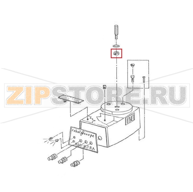 Прокладка двигателя Robot Coupe R 301 Ultra Прокладка двигателя для кухонного процессора Robot Coupe R 301 UltraЗапчасть на сборочном чертеже под номером: 500467