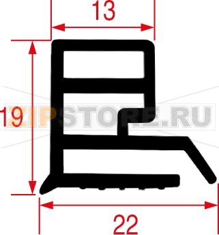 GUARNIZIONE PORTA FORNO 1520x735 mm 