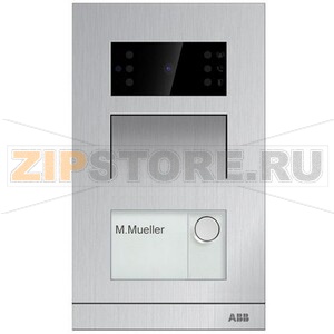 Видеопанель вызывная, уличная, IP, 2 кнопки, монтаж: накладной, H81313P2-A ABB 2TMA130010A0004 