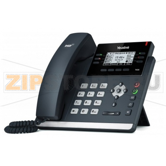 VoIP-телефон, протоколы связи: SIP, громкая связь (Hands Free), подключение гарнитуры, встроенный черно-белый LCD-дисплей, порты: USB, WAN, LAN, Gigabit LAN 