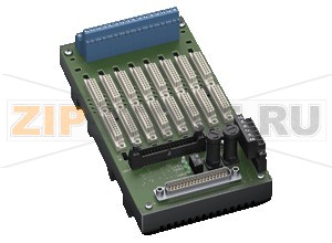 Терминальная панель Termination Board HiCTB08-SDC-44C-SC-RA Pepperl+Fuchs SupplyConnectionX20: terminals 3, 5 (+) 4, 6 (-)Nominal voltage24 V DC , in consideration of rated voltage of used isolatorsVoltage drop0.9 V , voltage drop across the series diode on the termination board must be consideredRipple&le  10  %Fusing2 A , in each case for 8 modulesPower dissipation&le  500 mW , without modulesReverse polarity protectionyesRedundancySupplyRedundancy available. The supply for the isolators is decoupled, monitored and fused.Fault indication outputConnectionX20: terminals 1, 2Output typevolt-free contactContact loading30 V DC, 1 AIndicators/settingsDisplay elementsLED PWR1 (Termination Board power supply), green LEDLED PWR2 (Termination Board power supply), green LED LED FAULT (fault indication), red LED- LED lits: module failure- LED flashes: power supply failureDirective conformityElectromagnetic compatibilityDirective 2014/30/EUEN 61326-1:2013 (industrial locations)ConformityElectromagnetic compatibilityNE 21:2012For further information see system description.Degree of protectionIEC 60529:2001Ambient conditionsAmbient temperature-20 ... 60 °C (-4 ... 140 °F)Storage temperature-40 ... 70 °C (-40 ... 158 °F)Mechanical specificationsDegree of protectionIP20ConnectionField sideexplosion hazardous area: 4  screw terminals per module , blueControl sidenon-explosion hazardous area: 1  37-pin Sub-D connectorSupplypluggable screw terminals , blackCore cross-sectionscrew terminals: 0.25 ... 1.5 mm2 (24 ... 12 AWG)Materialhousing: polycarbonate, 10 % glass fiber reinforcedMassapprox. 400 gDimensions108 x 200 x 163 mm (4.25 x 7.9 x 6.42 inch) , height including module assemblyMountingon 35 mm DIN mounting rail acc. to EN 60715:2001Data for application in connection with hazardous areasEU-Type Examination CertificateCESI 06 ATEX 022Marking II (1)G [Ex ia Ga] IIC  II (1)D [Ex ia Da] IIIC  I (M1) [Ex ia Ma] ISafe areaMaximum safe voltage250 V (Attention! Um is no rated voltage.)Galvanic isolationField circuit/control circuitsafe electrical isolation acc. to IEC/EN 60079-11, voltage peak value 375 VDirective conformityDirective 2014/34/EUEN 60079-0:2012+A11:2013 , EN 60079-11:2012 , EN 50303:2000International approvalsUL approvalControl drawing116-0327IECEx approvalIECEx CES 06.0003Approved for[Ex ia Ga] IIC [Ex ia Da] IIIC [Ex ia Ma] I