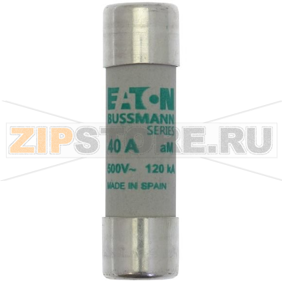 Предохранитель, 40 A, AC 500 В, 120 кА, 14x51 мм, aM, IEC Eaton CYLINDRICAL FUSE 14x51 40A AM 5 