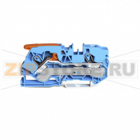 2-проводные проходные клеммы; с рычагом и Push-in CAGE CLAMP®; 10 мм; с тестовым портом; подходят для исполнений Ex i; боковая и центральная маркировка; для DIN-рейки 35 x 15 и 35 x 7,5; Push-in CAGE CLAMP®; 10,00 mm; синие Wago 2110-1204