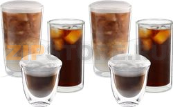 SET 6 GLASSES HOT AND COLD DRINKS DLSC32 