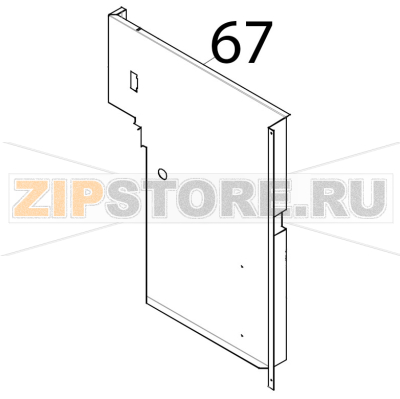 Paratia paracalore lato comandi Tecnoeka KF 1010 A UD Paratia paracalore lato comandi Tecnoeka KF 1010 A UDЗапчасть на деталировке под номером: 67