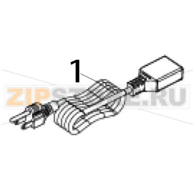 Кабель сетевой/JP TSC TTP-644MT Кабель сетевой/JP для принтера TSC TTP-644MTЗапчасть на деталировке под номером: 1