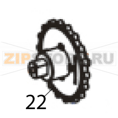 Ribbon rewind wheel Godex EZ-1105 Ribbon rewind wheel Godex EZ-1105Запчасть на деталировке под номером: 22Название запчасти Godex на английском языке: Ribbon rewind wheel EZ-1105.