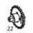 Ribbon rewind wheel Godex EZ-1105