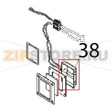 Lamp, complete Angelo Po FM1221E1 Lamp, complete Angelo Po FM1221E1Запчасть на деталировке под номером: 38
