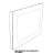 Grey external glass 598X424X5 Unox XFT 133